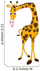 Girrafe Cartoon Wall Decal