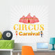 Vector Illustration of Poster Design for Circus Wall Mural