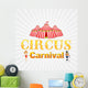 Vector Illustration of Poster Design for Circus Wall Mural