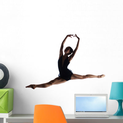 Female Ballet Dancer shown on a wall