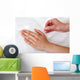 Alternative Practitioner Applying Acupuncture Needles. Wall Mural