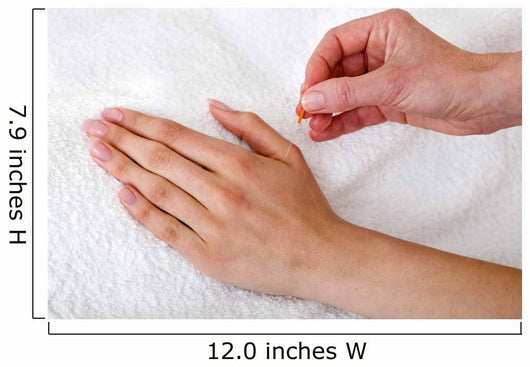Alternative Practitioner Applying Acupuncture Needles. Wall Mural