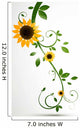 Vector Nature Background With Sunflowers Wall Mural