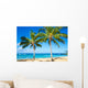 Palm Trees Sandy Beach Wall Mural