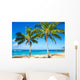Palm Trees Sandy Beach Wall Mural