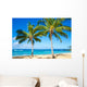 Palm Trees Sandy Beach Wall Mural