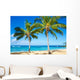 Palm Trees Sandy Beach Wall Mural