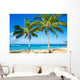 Palm Trees Sandy Beach Wall Mural