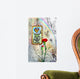 Rainbow, red carnation and wandering Wall Mural