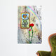 Rainbow, red carnation and wandering Wall Mural