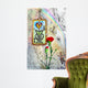 Rainbow, red carnation and wandering Wall Mural
