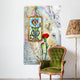Rainbow, red carnation and wandering Wall Mural
