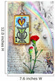 Rainbow, red carnation and wandering Wall Mural