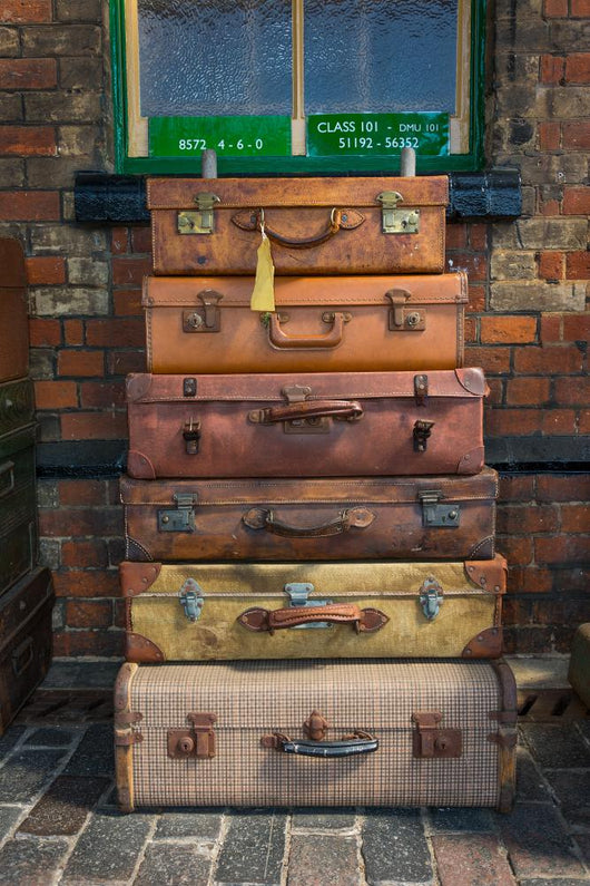 Old Style Suitcases Ready