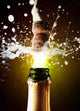 Up Champagne Cork Popping Wall Mural