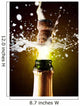 Close up of champagne cork popping Wall Mural