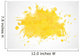 Abstract Background With Yellow Paint Splashes Wall Decal