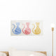 Color cats paper Wall Decal
