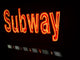 Neon Subway Sign, New York City Wall Mural