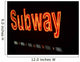 Neon Subway Sign, New York City Wall Mural