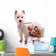 Dog Standing with Shopping Cart Wall Decal