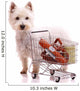 Dog Standing with Shopping Cart Wall Decal