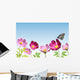 Pink Flower with Butterfly