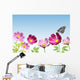 Pink Flower with Butterfly