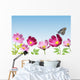 Pink Flower with Butterfly