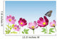 Pink Flower with Butterfly