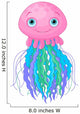 Cute Jellyfish Wall Decal