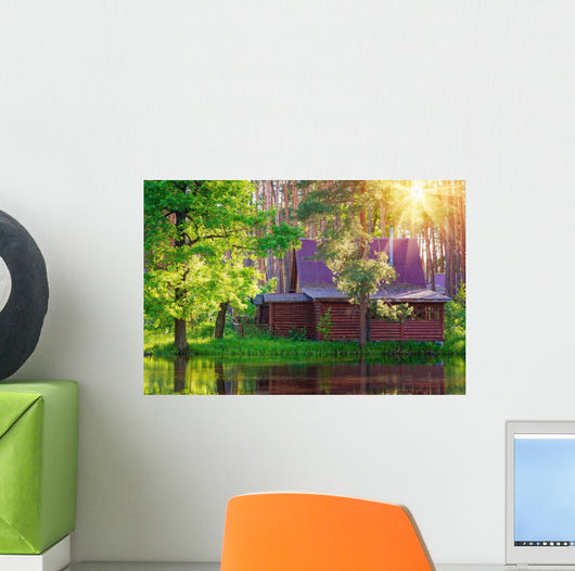 Wooden House Forest Lake