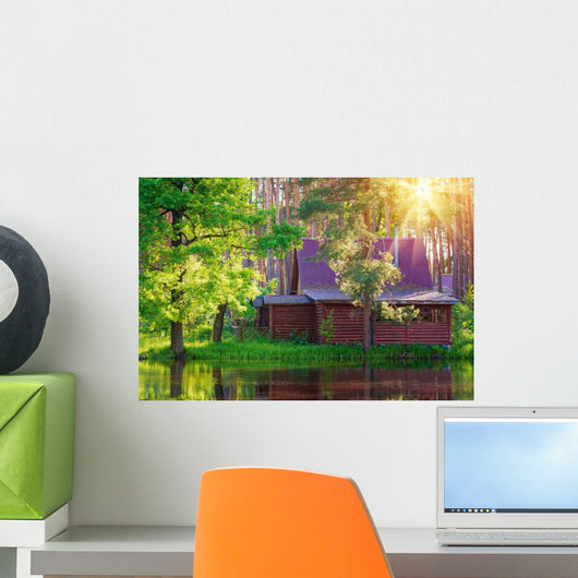 Wooden House Forest Lake