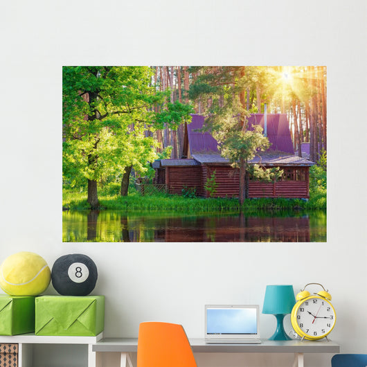 Wooden House Forest Lake