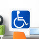 Handicap sign. Wall Decal