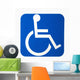 Handicap sign. Wall Decal