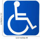 Handicap sign. Wall Decal
