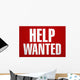 Help wanted sign. Wall Mural