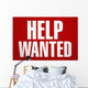 Help wanted sign. Wall Mural