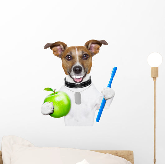 perfect smile dog Wall Decal