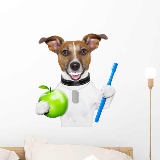 perfect smile dog Wall Decal