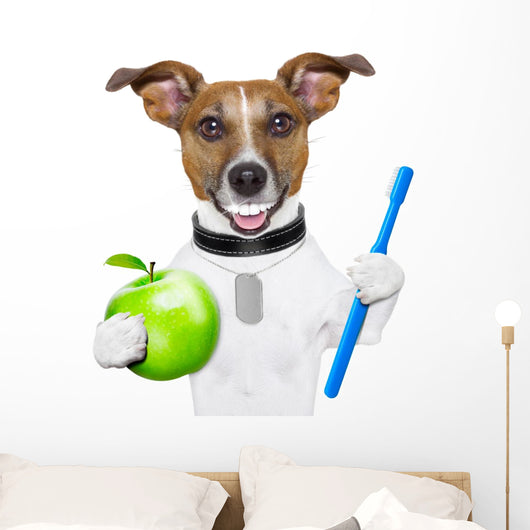 perfect smile dog Wall Decal