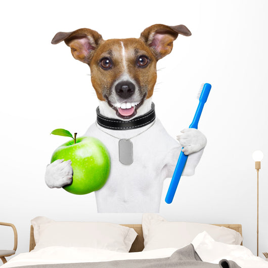 perfect smile dog Wall Decal
