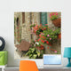 Flowers Front Tuscan House Wall Mural