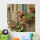 Flowers Front Tuscan House Wall Mural