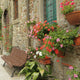 Flowers Front Tuscan House Wall Mural