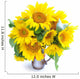 Bouquet of sunflowers are on a white background Wall Decal