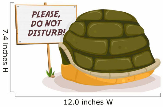 Do Not Disturb Turtle Sleeping Wall Decal