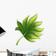 creative foliage, green exotic leaf illustration Wall Decal