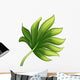 creative foliage, green exotic leaf illustration Wall Decal